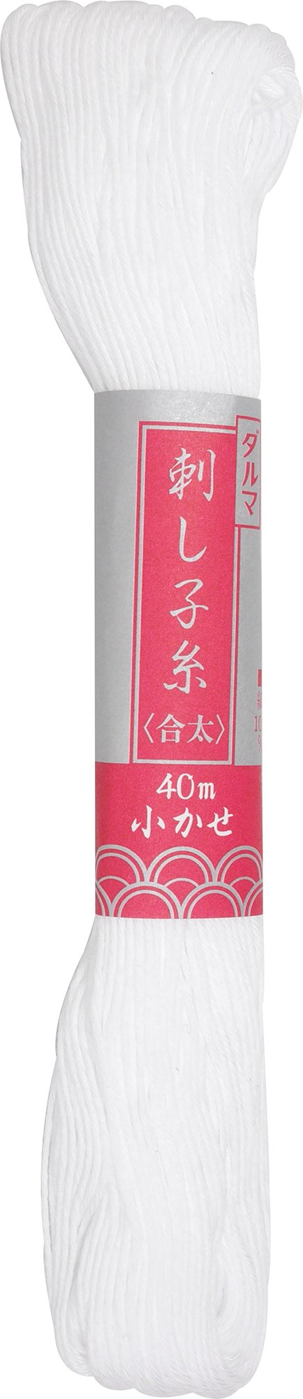 Sashiko Thread Meduim Weight- 40m Skein- Col.1 White