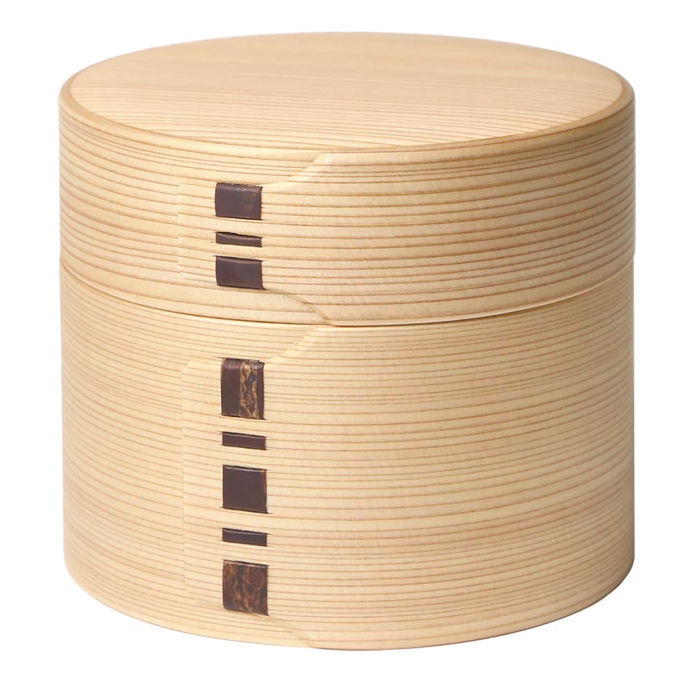 Akita Cedar, Double-Layered Bento box, Magewappa, Made in Japan, Bento Boxes, Lunch Boxes, Travel & To-Go Food Containers