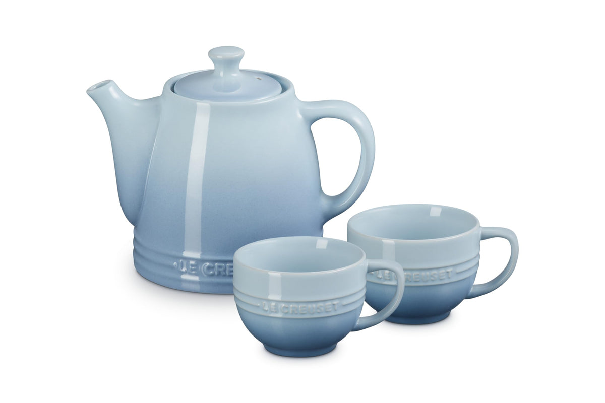 Coastal Blue Teapot & Mug Set by Le Creuset