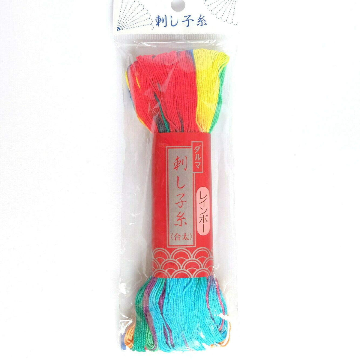 Dharma 01-2112 Sashiko Thread, Rainbow 328.4 ft (100 m) col.101 Colorful