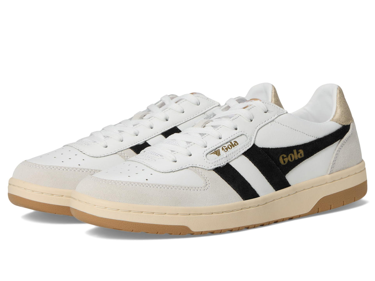 Gola Women's Hawk White/Black/Gold 8 Medium
