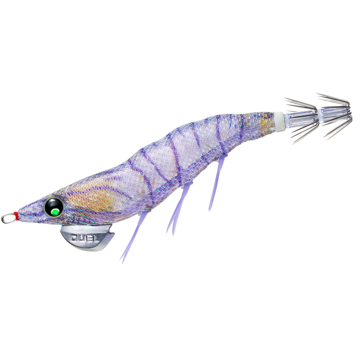 Duel A1741-RISE Egi EZ-Q Dartmaster Rattle No. 3.0, Rise, Weight: 0.5 oz (14.5 g), Real Isosuji Shrimp, Patapata