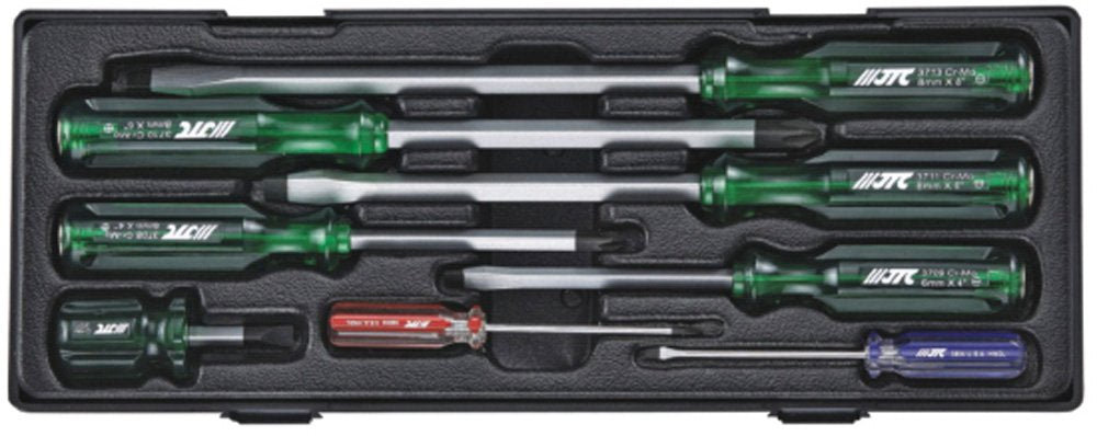 JTC Pcs Through Screwdriver Hand Tools Tool Box Roll Cabinet Drawer for Tool Set Screwdriver Through Screwdriver Posed Driver jtck7082