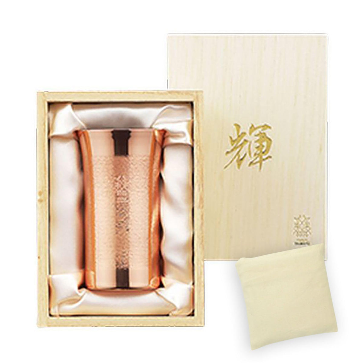 J-kitchens-SimpleBag Sake Glass Set, Pure Copper, 5.1 fl oz (150 ml), Made in Japan