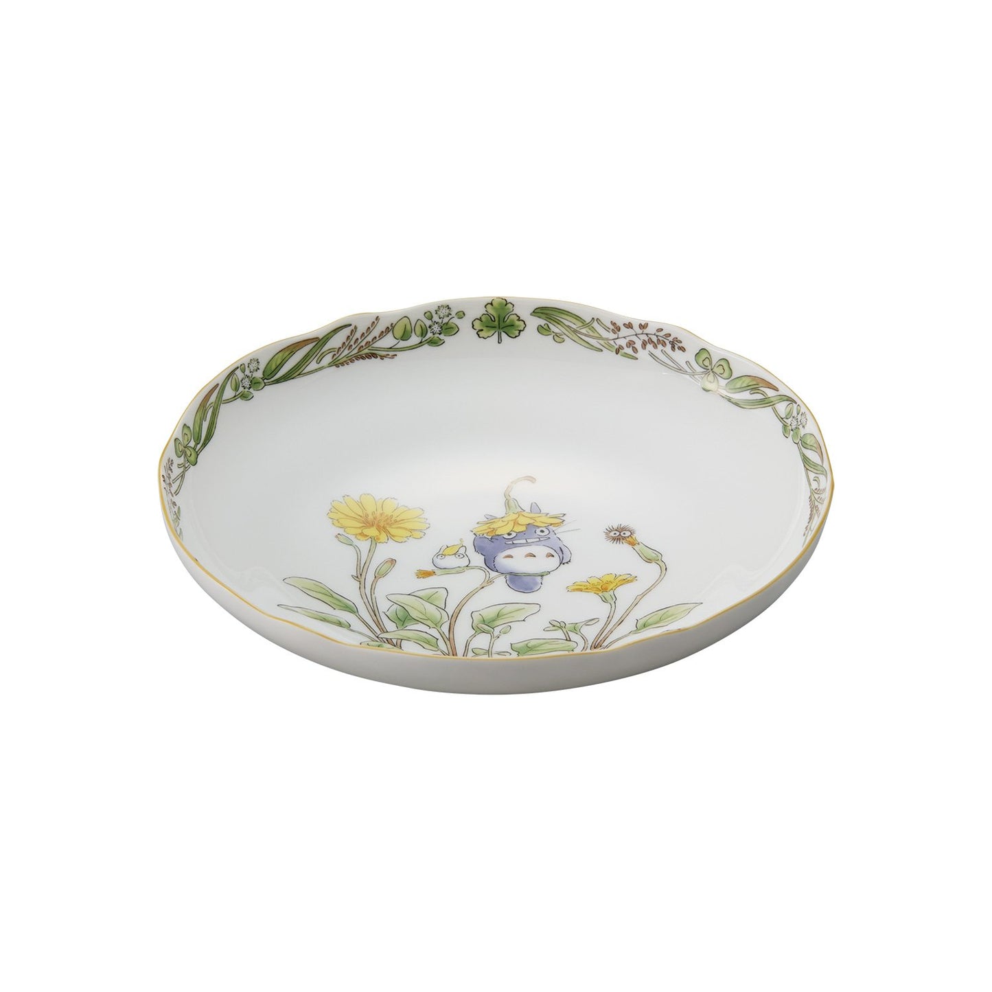 Noritake TT97897/4924-7 My Neighbor Totoro Deep Plate, 22.0 fl oz (650 cc), Microwave Safe, 1 Piece, Bone China