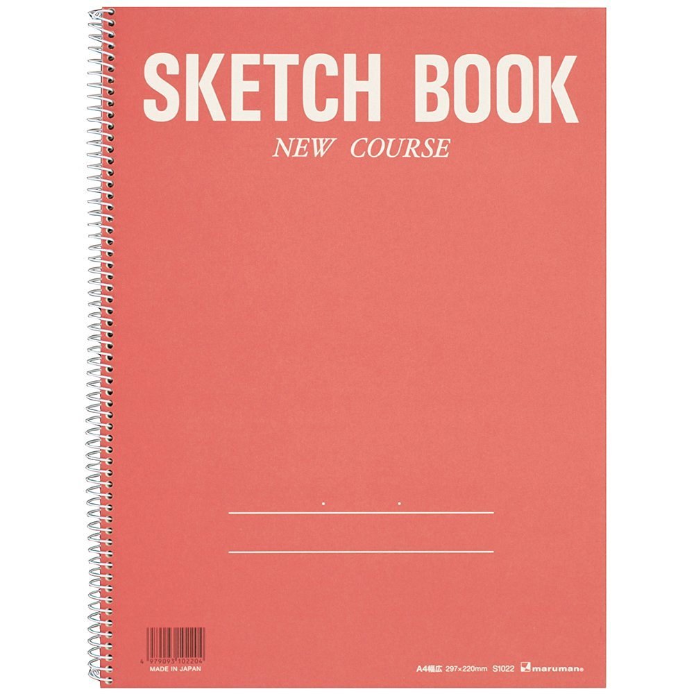Maruman sketch book New course S1022A-01A4 28 sheets red