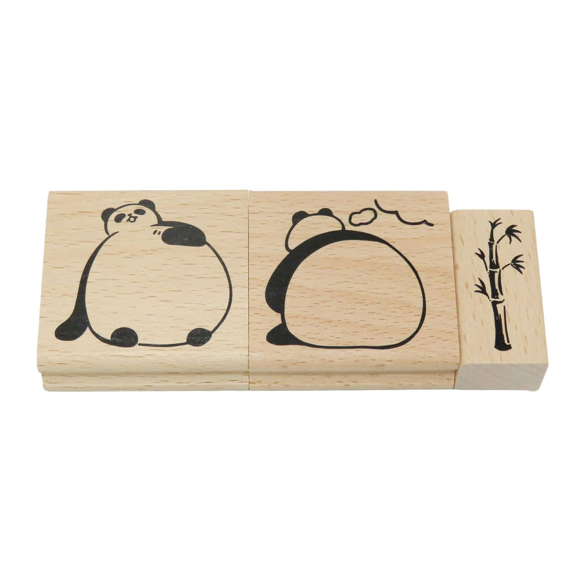 Tylottomer Rubber Stamp Panda 3 Piece RT-panda-S011
