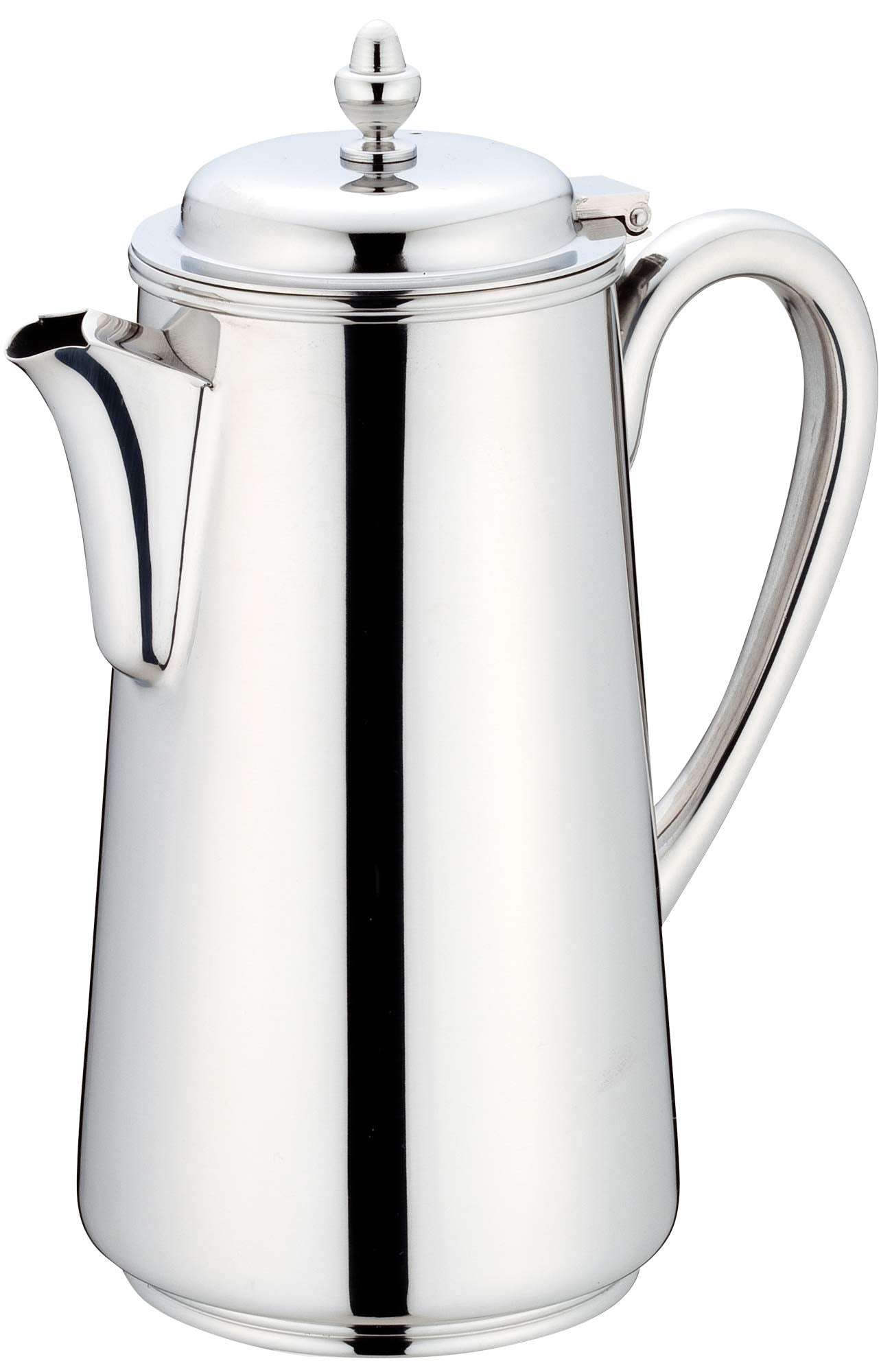 Sanho Sangyo 03021100 Pitcher, Silver, 60.9 fl oz (1,800 cc), Kikuchi Water Pot with Lid