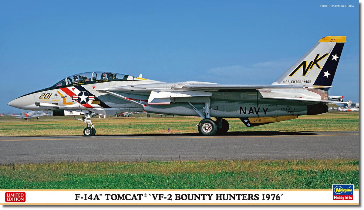 Hasegawa - 1/72 F-14A Tomcat Vf-2 Bounty Hunters 1976 - Plastic Model Making - Scale: 1:72
