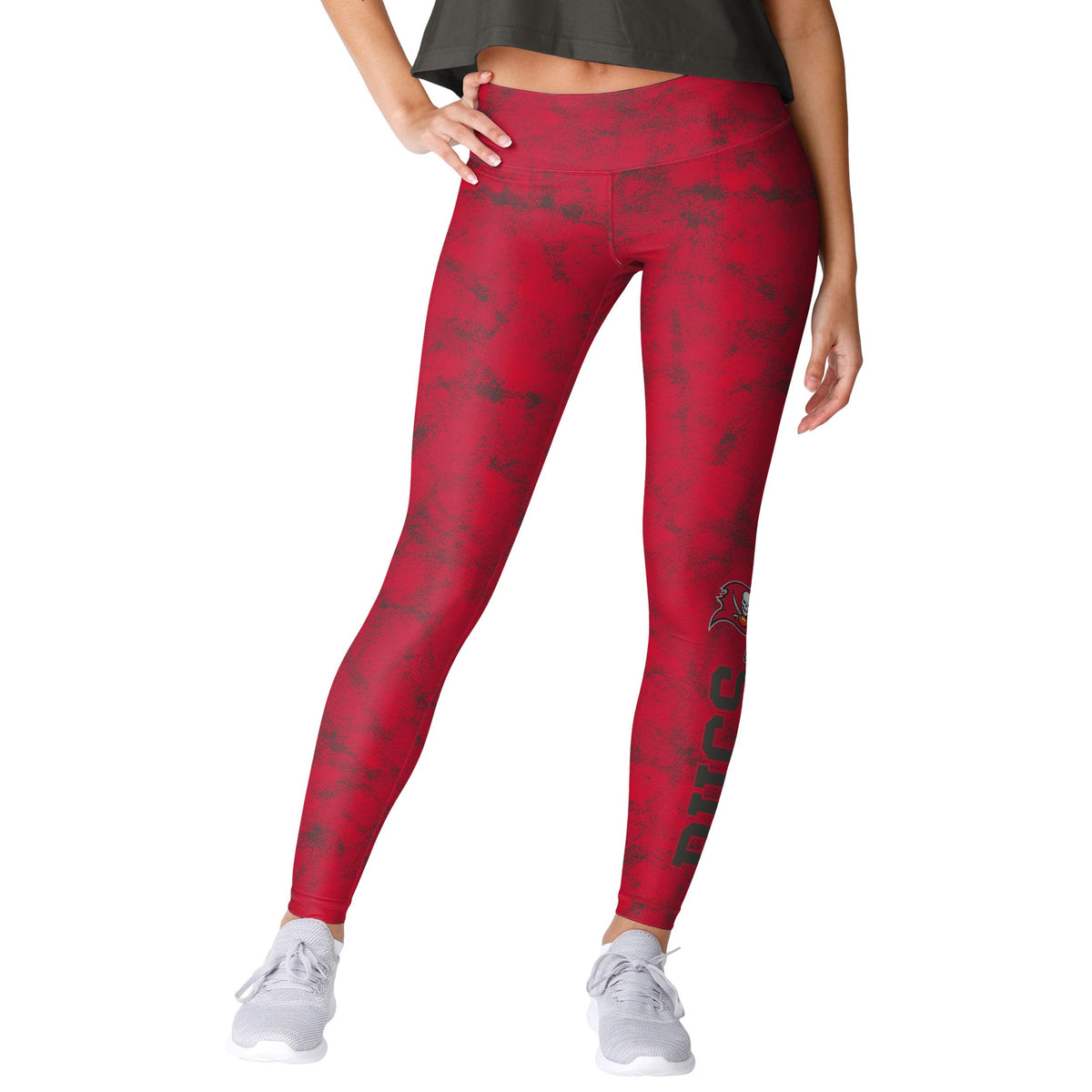 FOCO Tampa Bay Buccaneers NFL Womens Team Color Cloud Leggings - Large