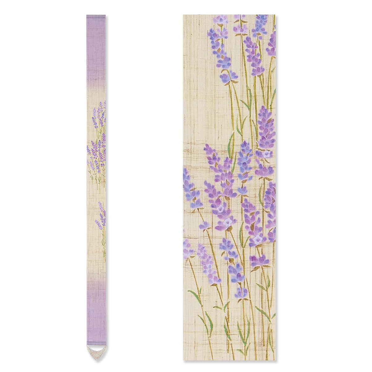 Kyoto Rakkaki-an Fine Tapestry (Lavender) Lucier Japan, Approx. 3.9 x 66.9 inches (10 x 170 cm), Linen Fabric, Tapestry, Wall Scroll, Interior, Display, Japanese Modern