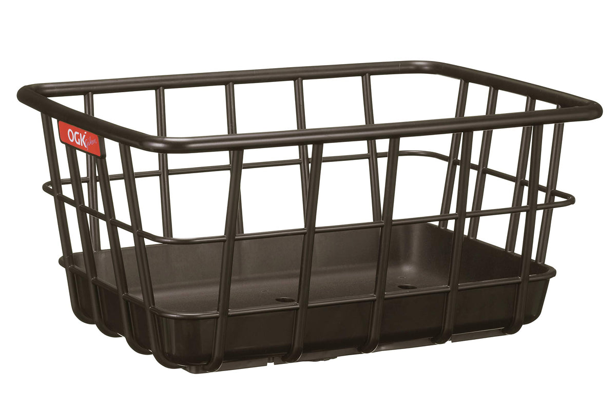 OGK Giken RB-020 (Tube Pipe Reyer Basket), Dark Brown Bicycle Basket