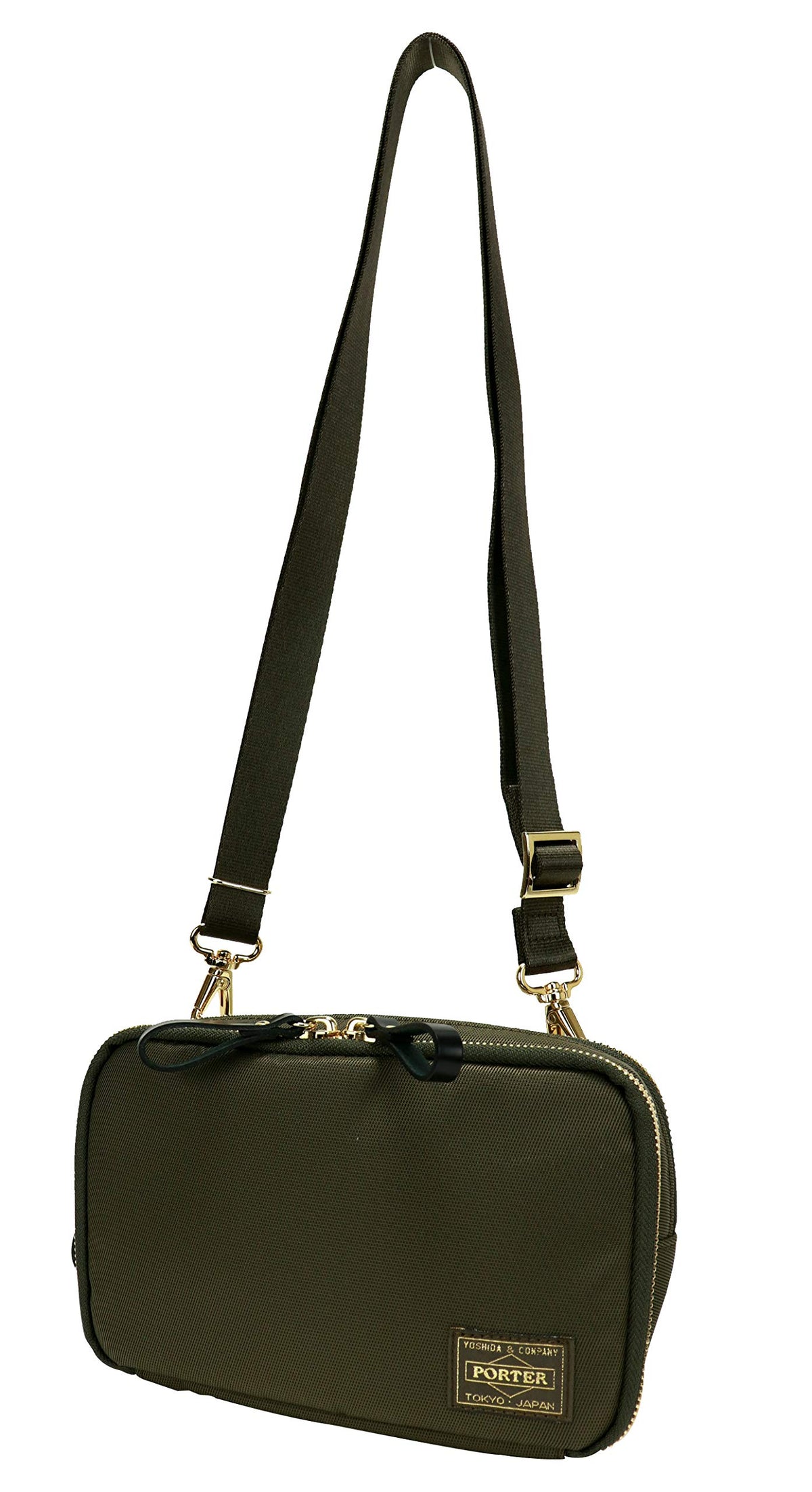 Porter Girl 871-05185 Yoshida Bag Sheer SHEA Wallet Shoulder Wallet Shoulder Wallet Shoulder Bag, olive (30)