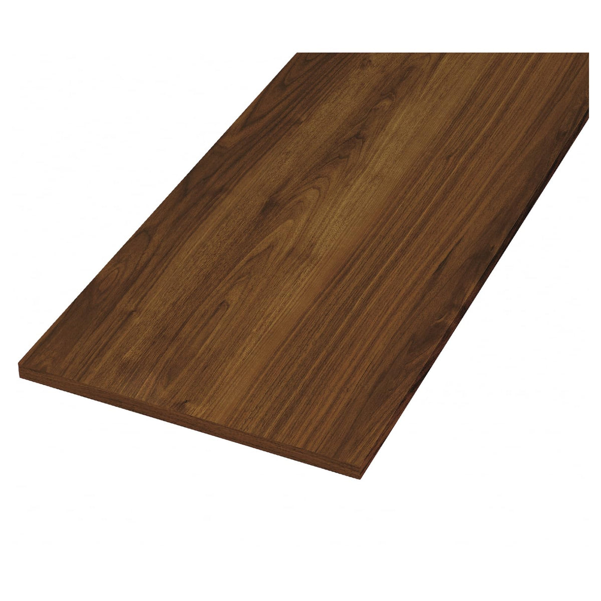 WOOD ONE STT0300H-D1I-DK Finished Shelf, Dark Brown Color (Walnut Pattern), Plywood, 4 Sided Edge Tape Finish, Length 11.8 x Depth 9.8 x Thickness 0.8 inches (300 x 250 x 20 mm), Thread Face: