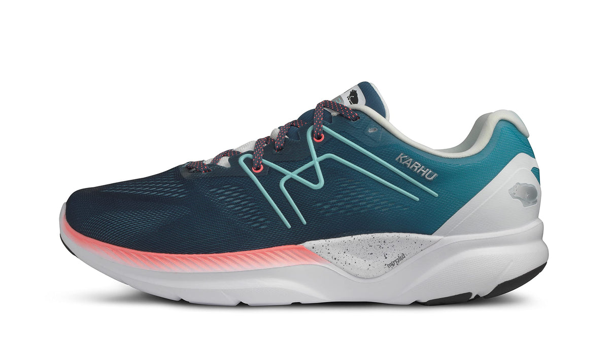 Karhu Men's Fusion Running Shoe, Moroccan Blue/Porcelain Blue, 8