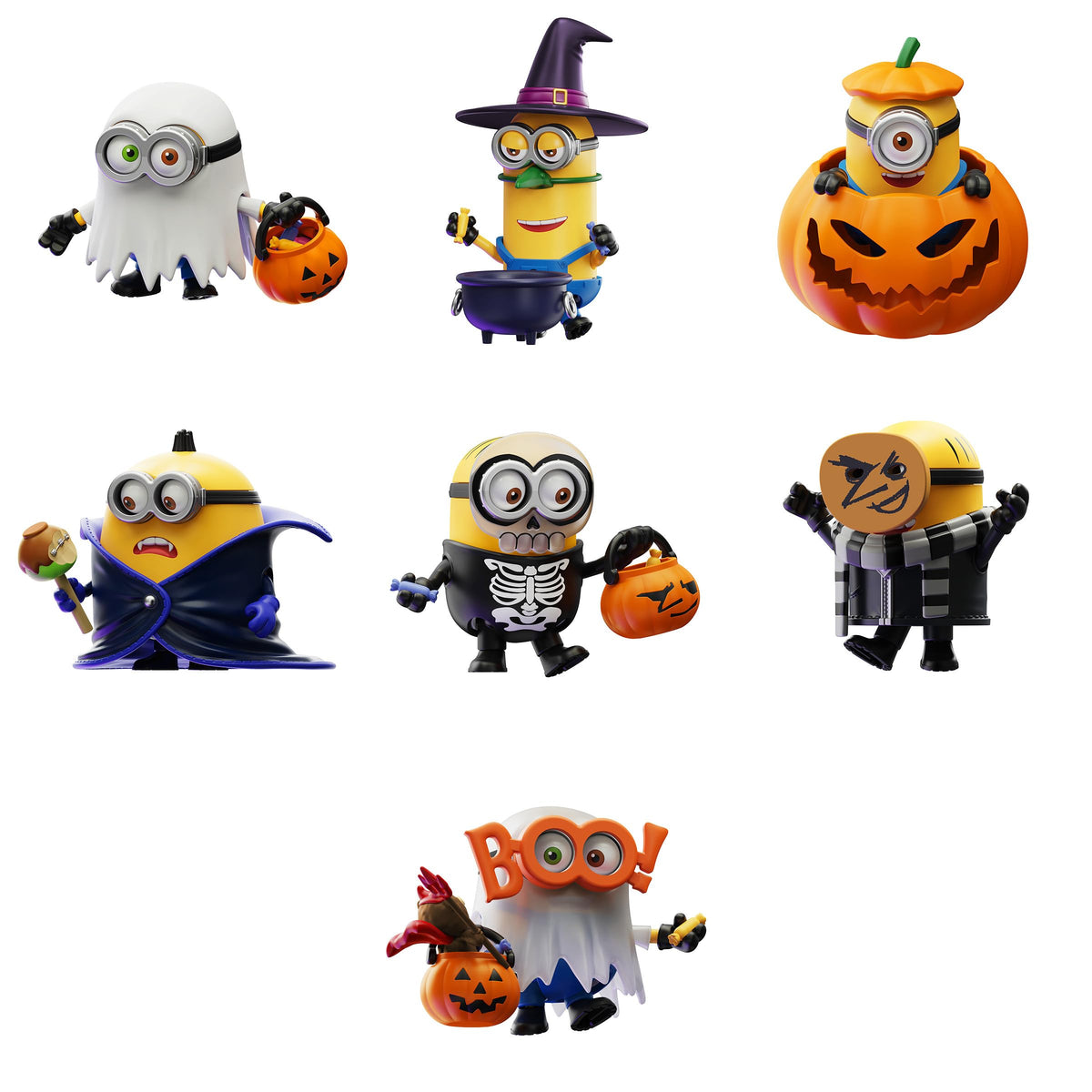 Blokees Minions Mokoo Series 03 VeloVien ABS & PVC Trading Plastic Model Box of 6