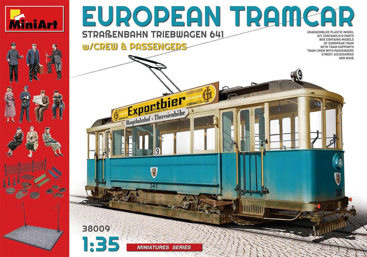 Mini Art 1/35 European Road Trains with Passengers Figure & Scene Base Scene Set