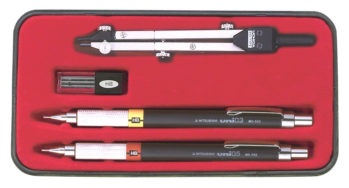 Uchida KD type drawing instrument SE 5 from set pencil set drawing 010-0009 (japan import) by Uchida drawing instrument