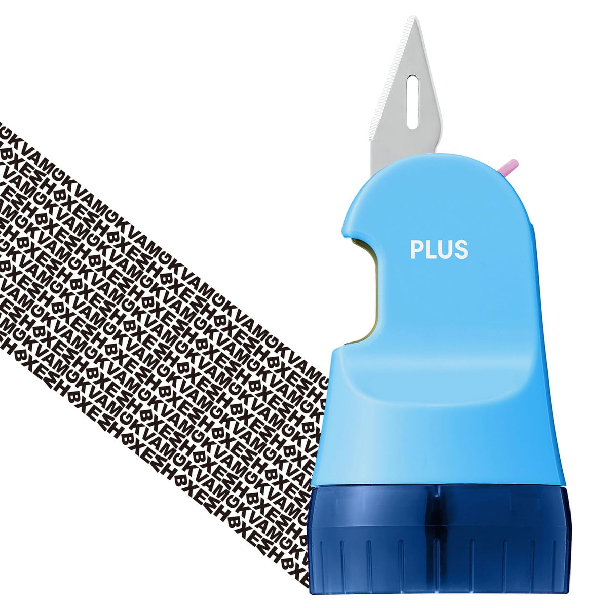 Plus Personal Information Protection Stamp Roller Keshipon Box Opener Marine Blue 40-980 IS-580CM