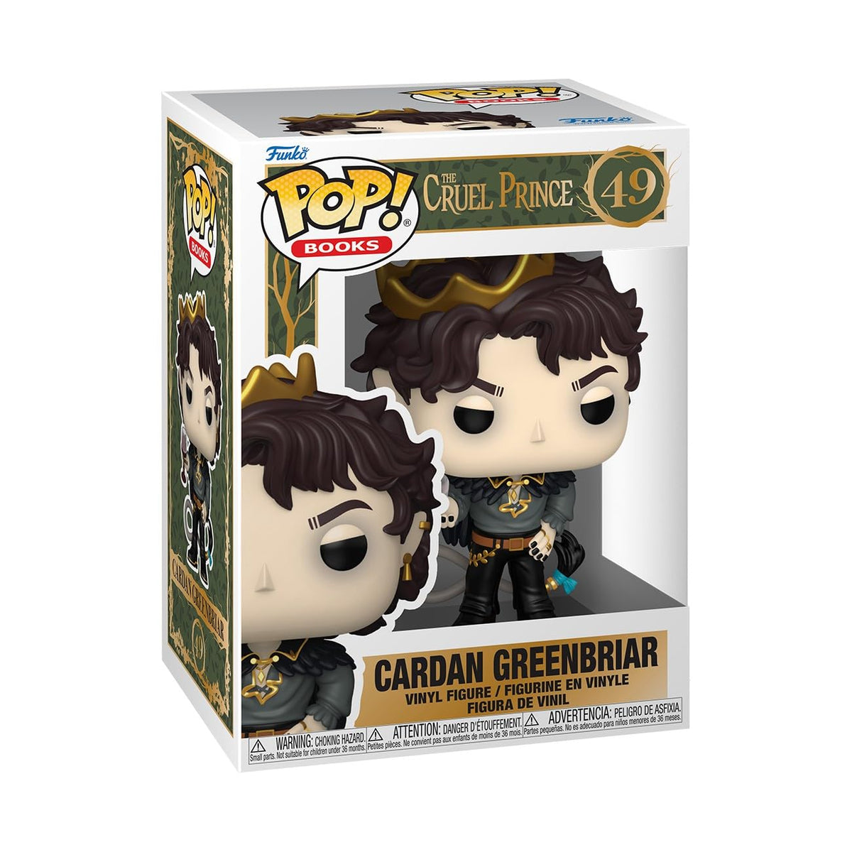 Funko Pop! Books: The Folk of the Air:The Cruel Prince - Cardan Greenbriar - Collectable Vinyl Figure - Gift Idea - Official Merchandise - Toys for Kids & Adults - Books Fans - Figure for Collectors