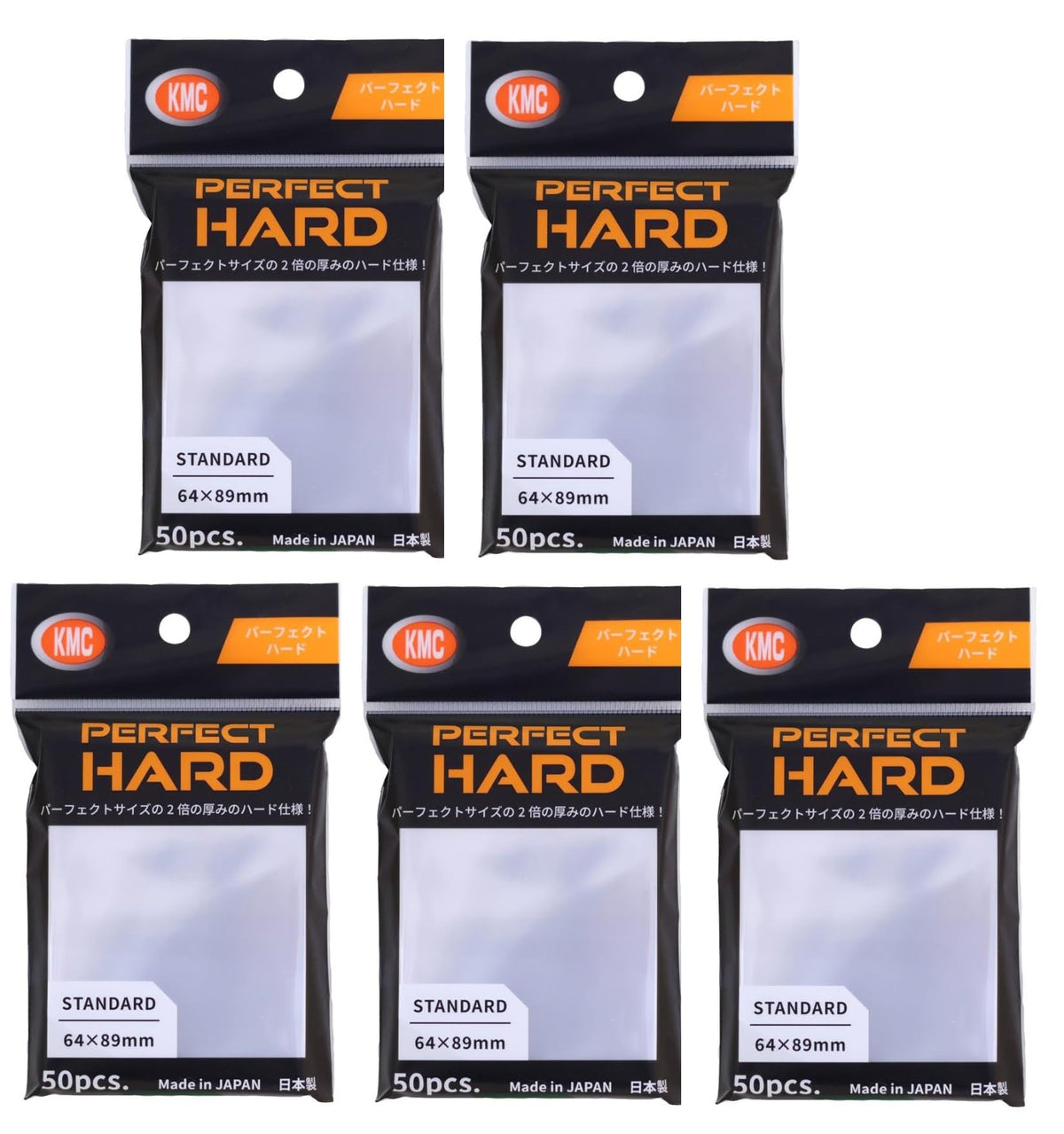 5 Set!!! /// KMC Card Barrier Sleeve Perfect Hard from Japan