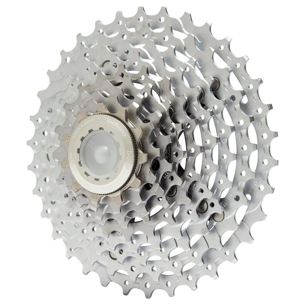 SHIMANO Cassette XT 9-Speed 11-34 Sprocket Silver (Design: 11-34 Sprockets)
