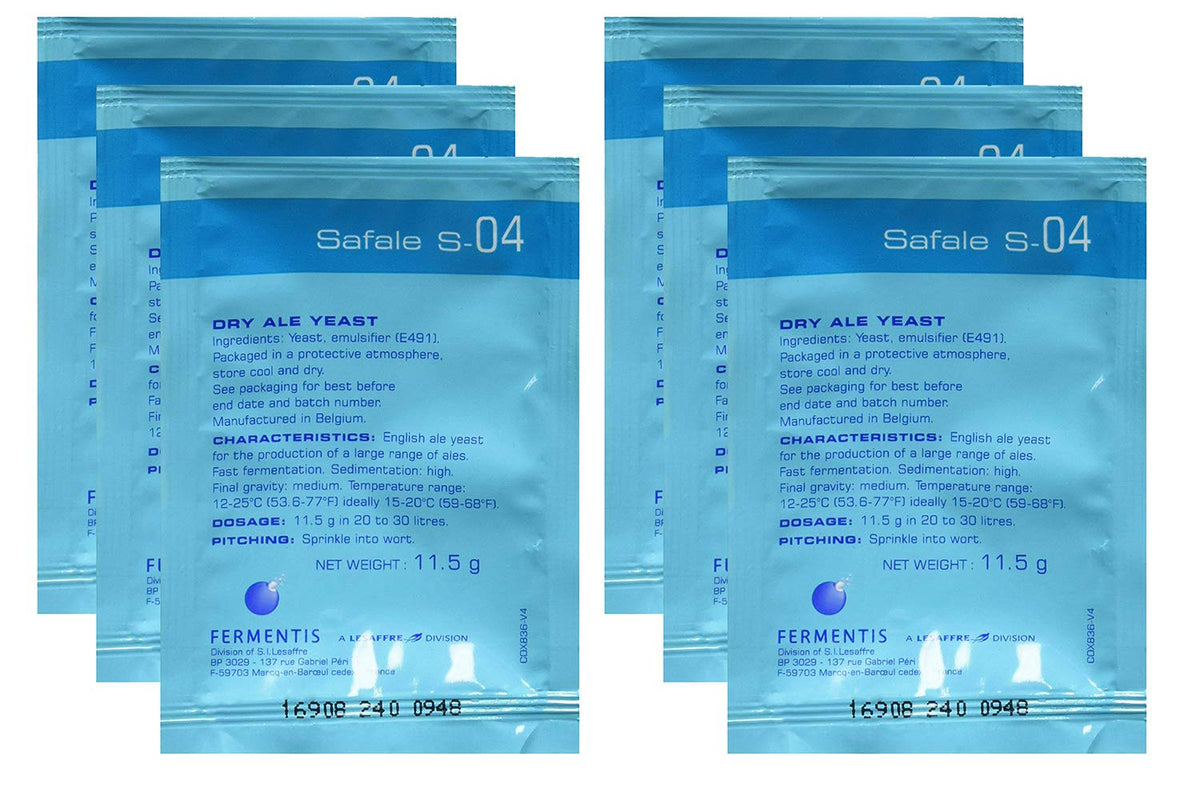Safale S-04 (11.5 g Packs) 6 Count