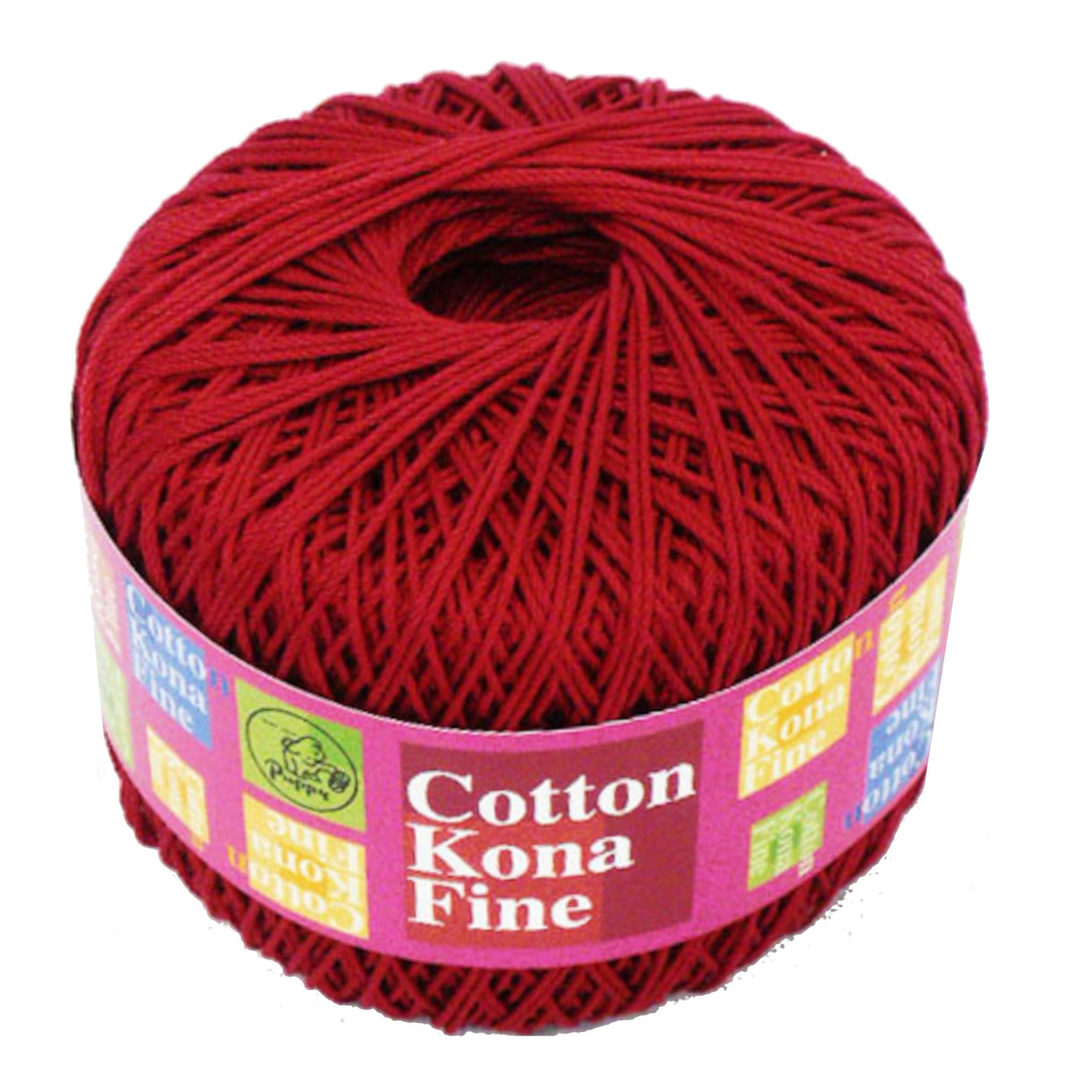 Puppy 10000477-0329 Hand Knitting Cotton Kona Fine Fine Type COL. 329 Red Type 100% Cotton Approx. 0.9 oz (25 g) Approx. 10000477-0329
