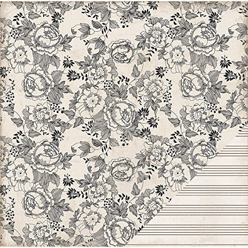 American Crafts Vintage Floral Double-Sided Cardstock, 12" x 12"