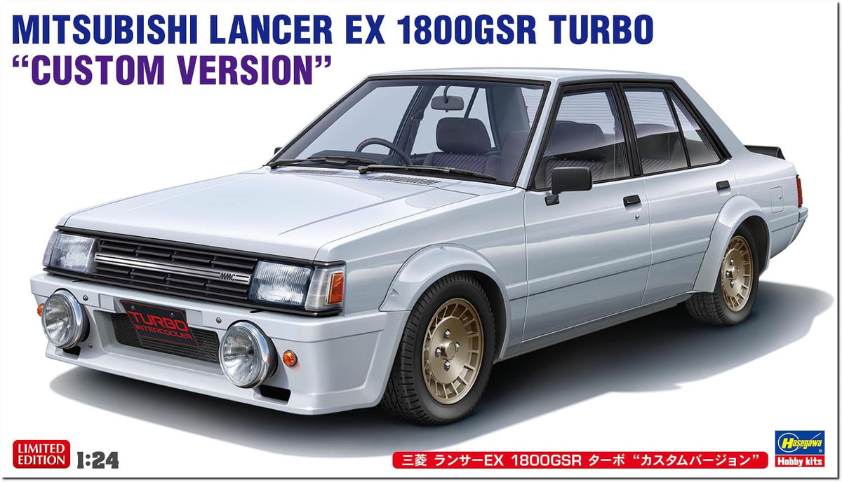 Hasegawa 20740 1/24 Mitsubishi Lancer EX 1800GSR Turbo Custom Version Plastic Model