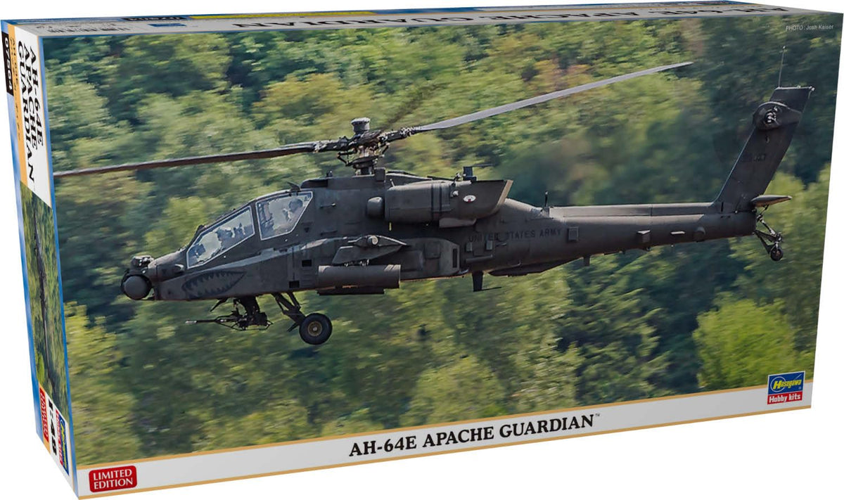 Hasegawa 607564-1/48 Ah-64E Apache Guardian 1:48 Scale