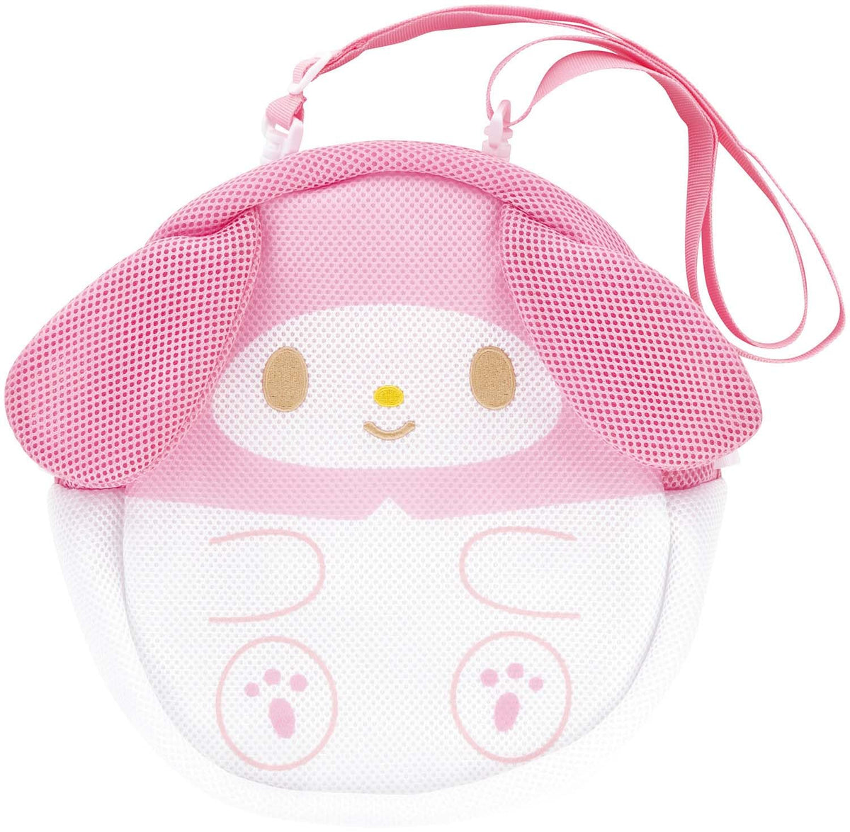 Skater SBM1D-A Die Cut Shoulder Bag, Mesh Fabric, Sanrio My Melody
