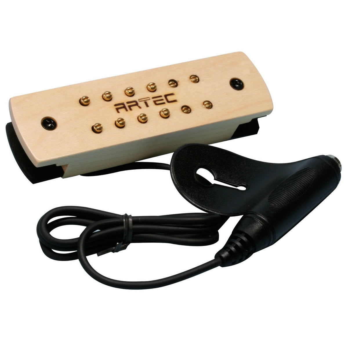 ARTEC Soundhole Pickup Wood Pickup Cover WSH12-MP-OSJ Maple