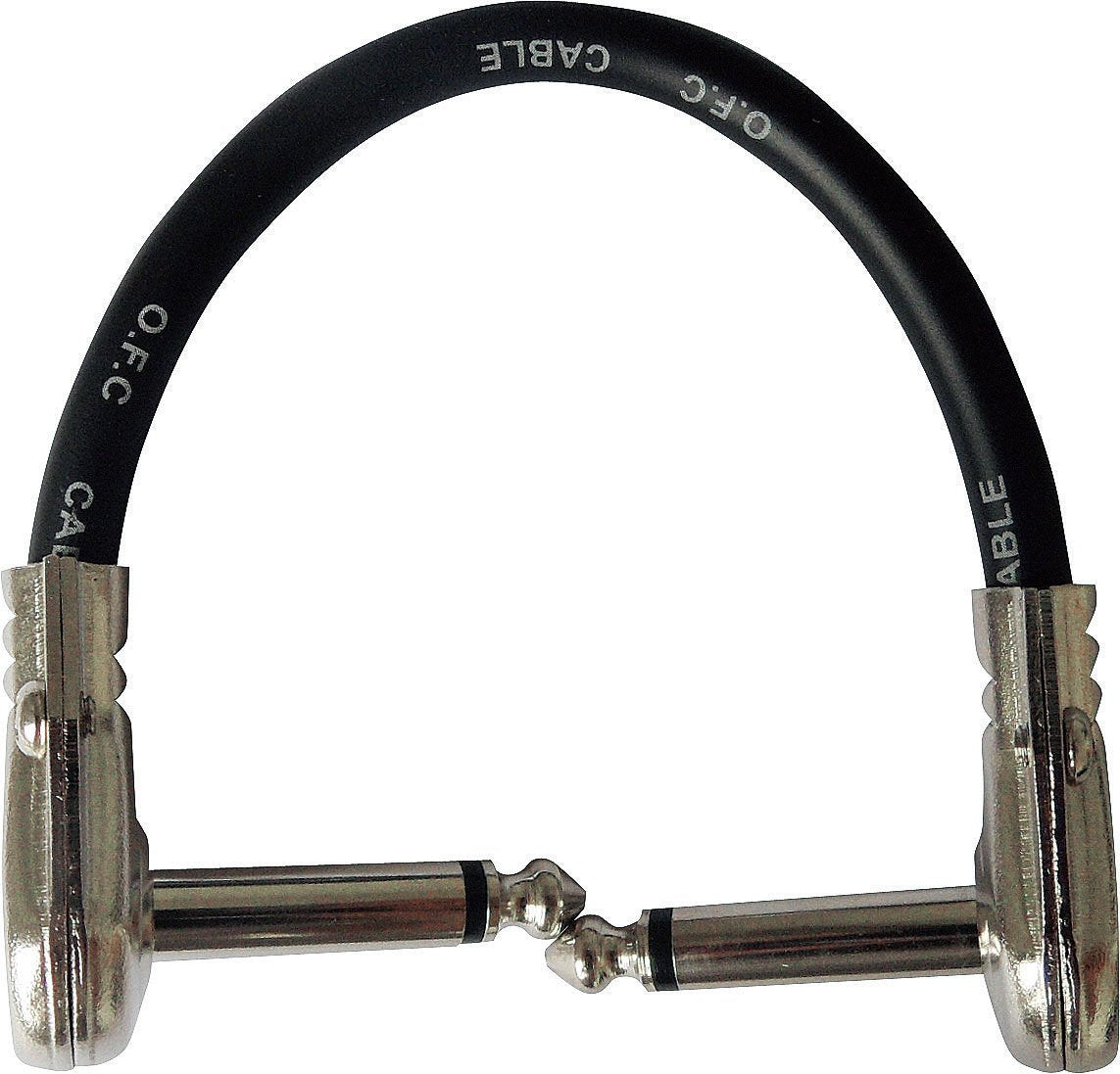 キクタニ TECH PLL-15 Patch Cord, 5.9 inches (15 cm), L/L, Cable Thickness: 0.3 inches (7 mm), Black