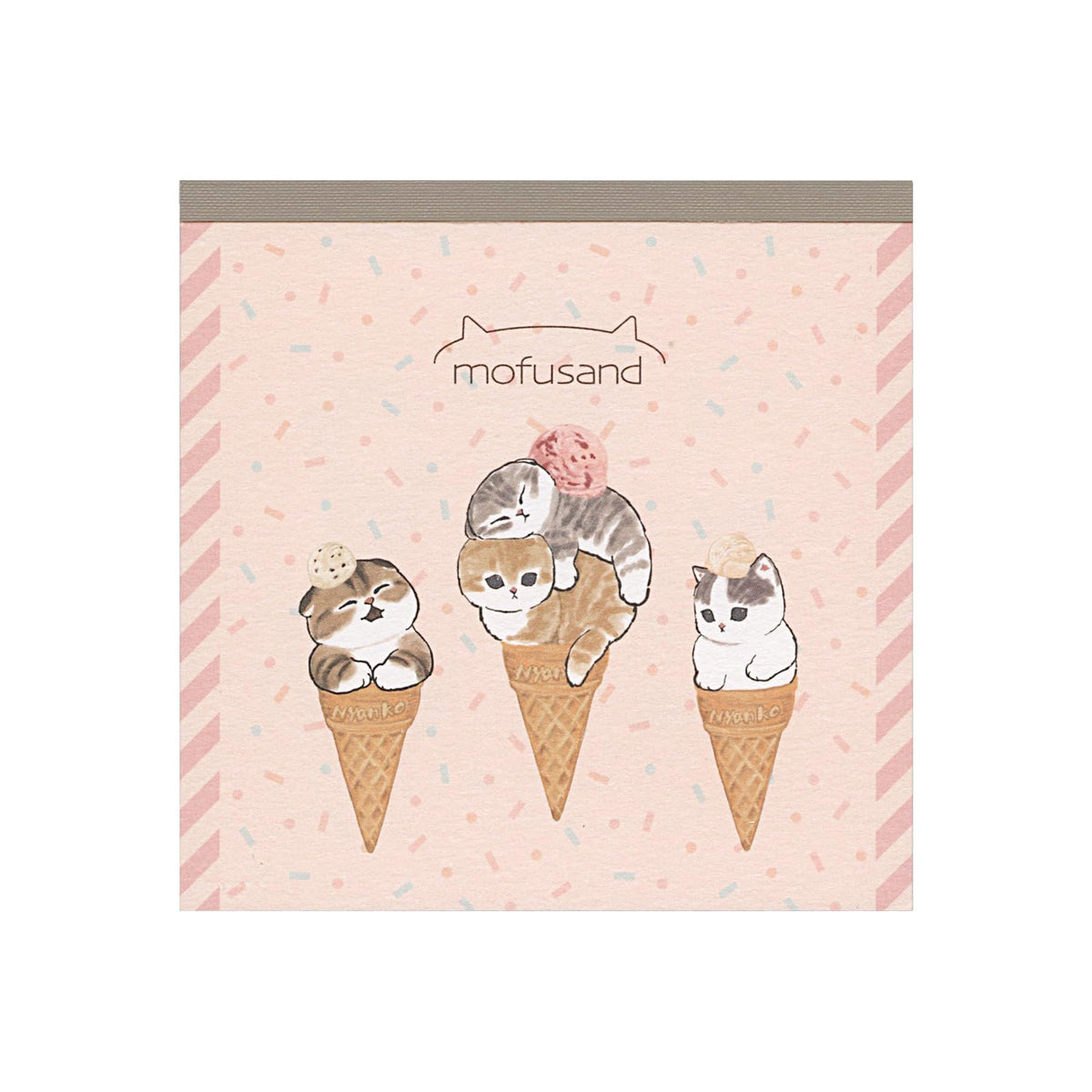 Sunstar Stationery S2839067 mofusand Memo Square Ice