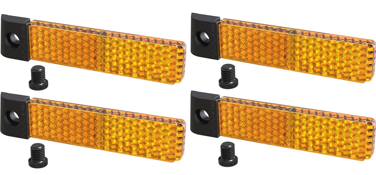 Shimano CYCLING_EQUIPMENT 4pcs SM-PD69 Catadioptrics Bike Accessories, Adults Unisex, Multicoloured (Multicoloured), One Size