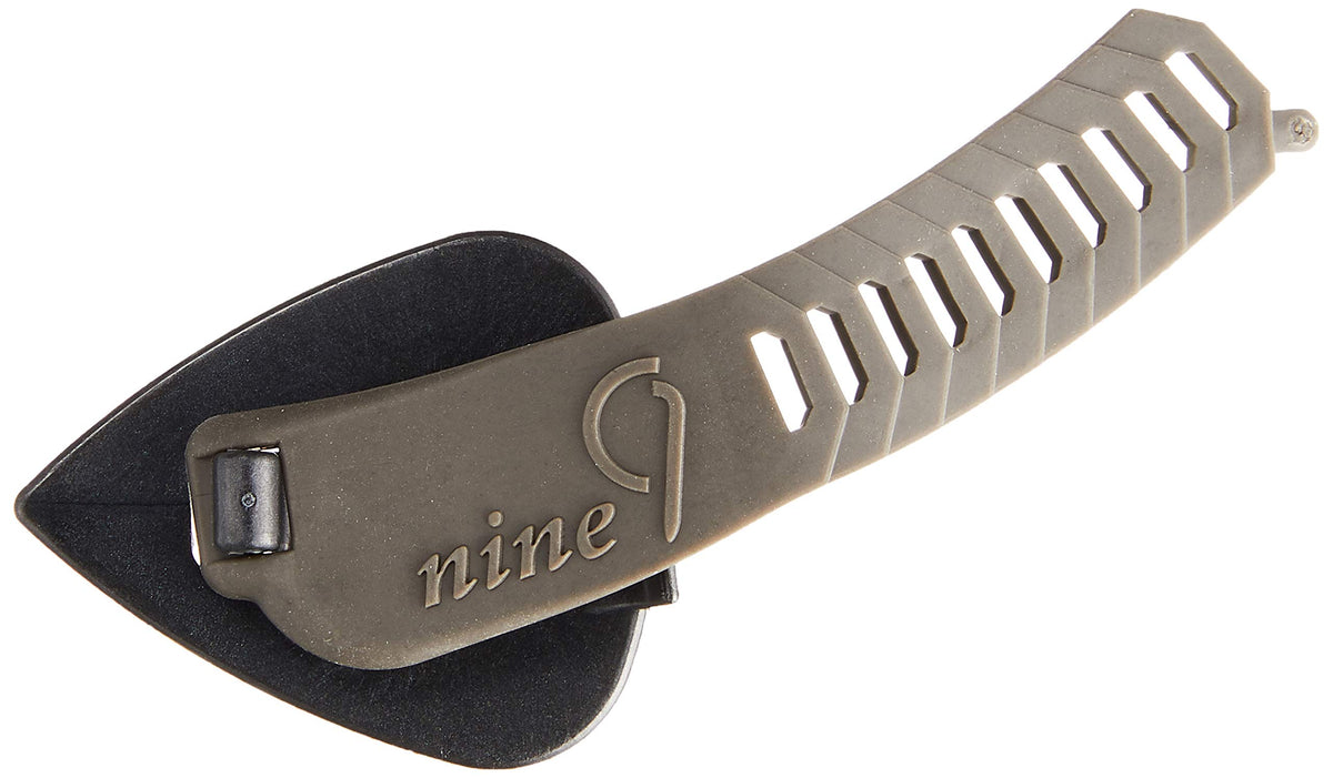 TAB TE126-MBK x GY (HARD) Guitar Pick, Flat Pick, Nine 9, Teardrop