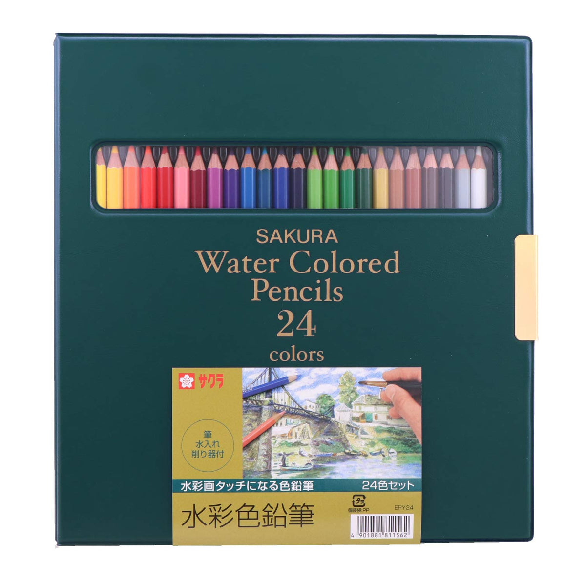 Sakura Color 24 Colors SKEPY24 Watercolor Pencil (Japan Import)