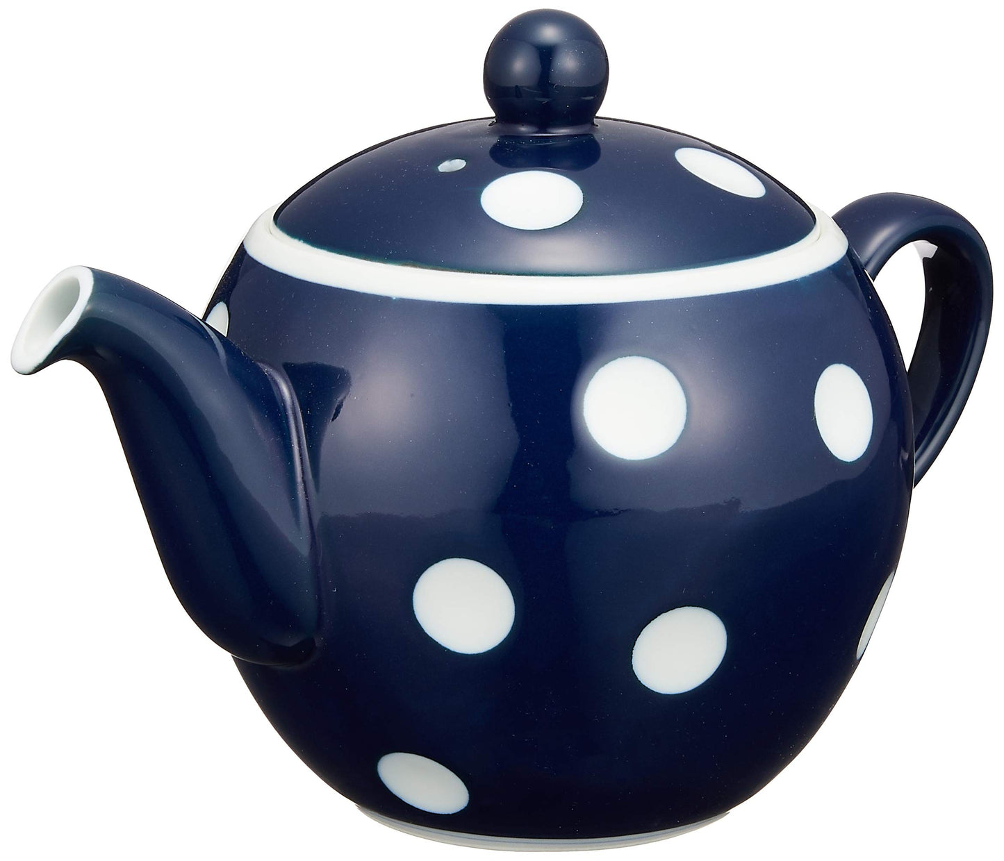 Saikaitoki 40512 Hasami Ware Essence Negapoji Polka Dot Pot, Negative (Blue)