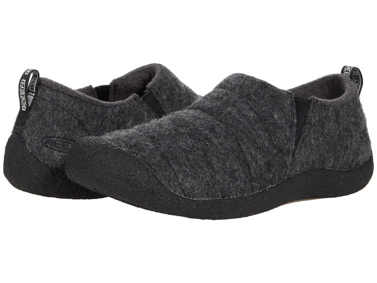 KEEN Women's Howser 2 Casual Slipper, Grey Felt/Black, 8 M (Medium) US
