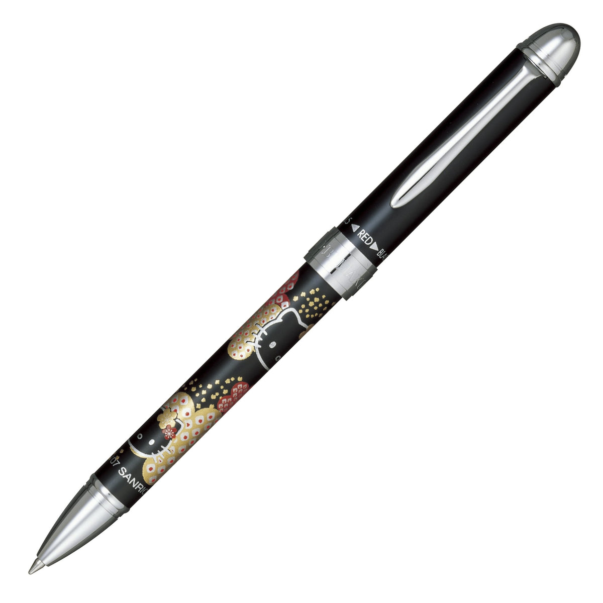 Sailor Multi-function Pen Yubi Makie Hello Kitty Flower Black 16-0335-220 (Japan Import)
