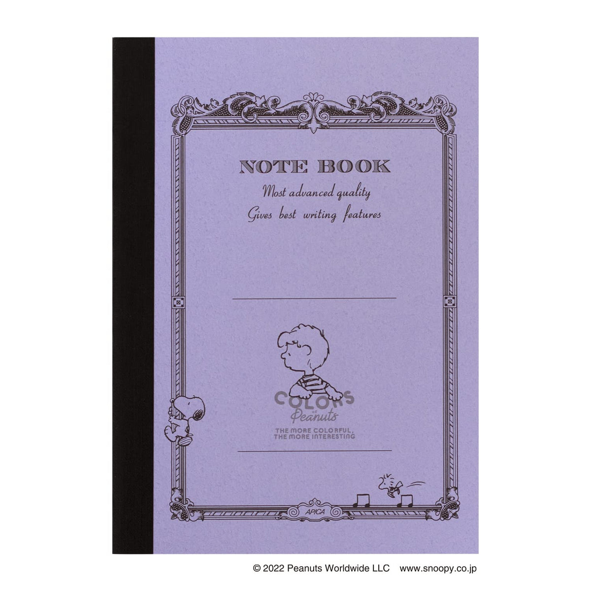 Apica CDP10SC05T Snoopy Schroeder Notebook, CD Notebook, A6, Pack of 5