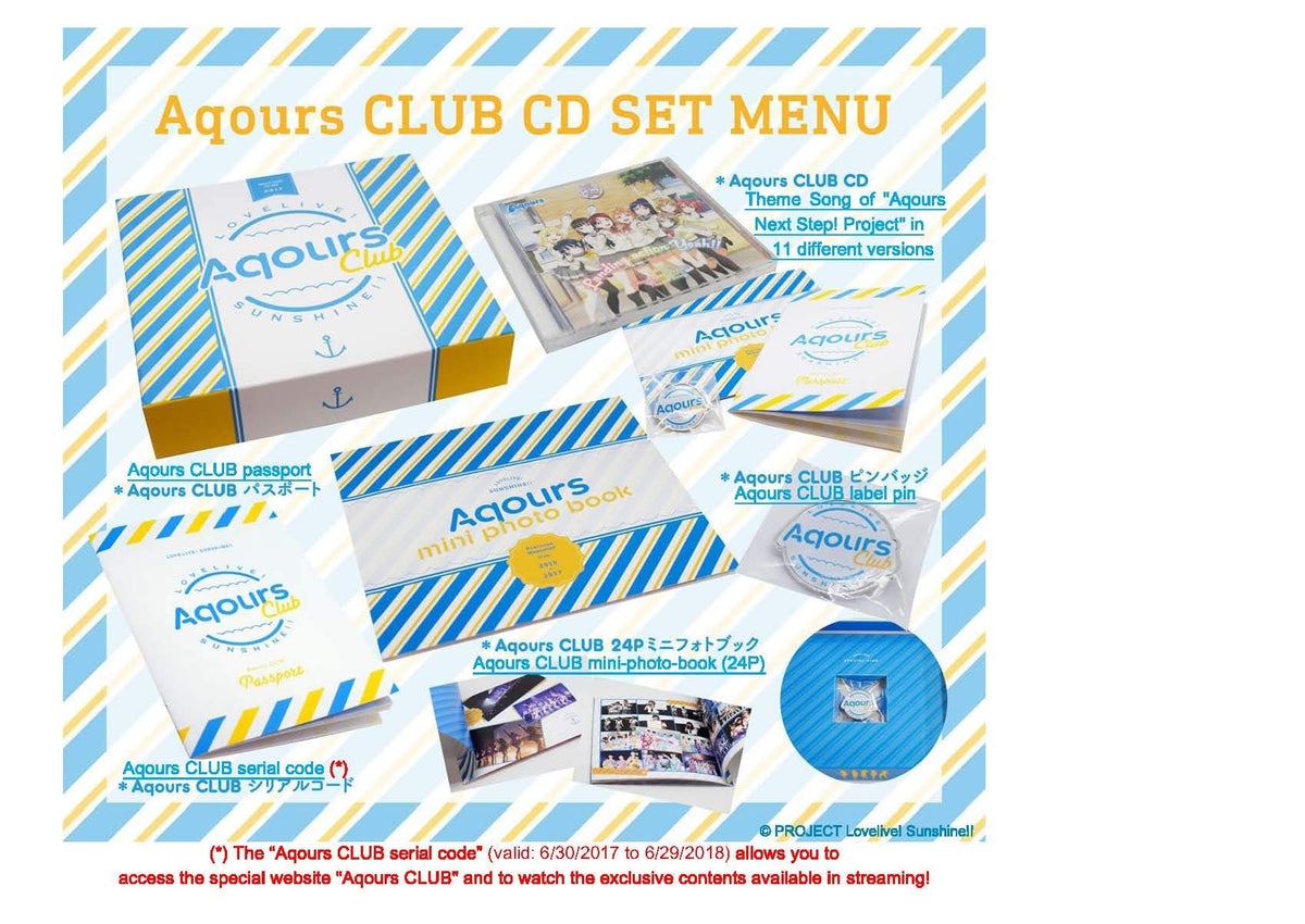 Love Live!Sunshine!! Aqours Club Cd Set