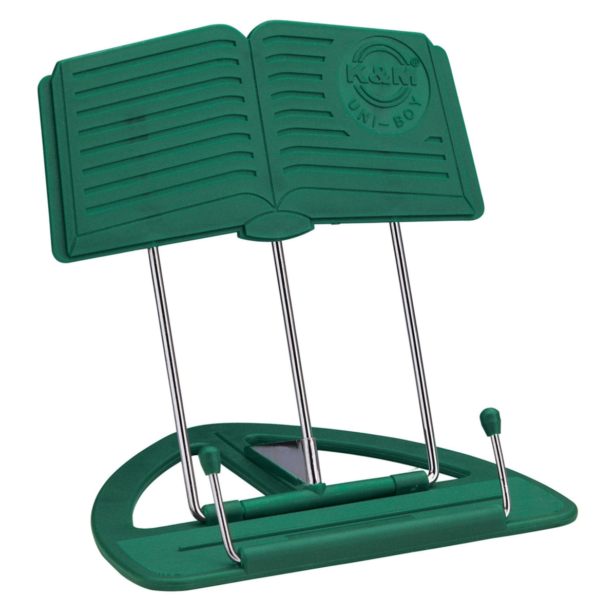 K & M Uniboy Desktop Music Stand Regular Green, 12/pack