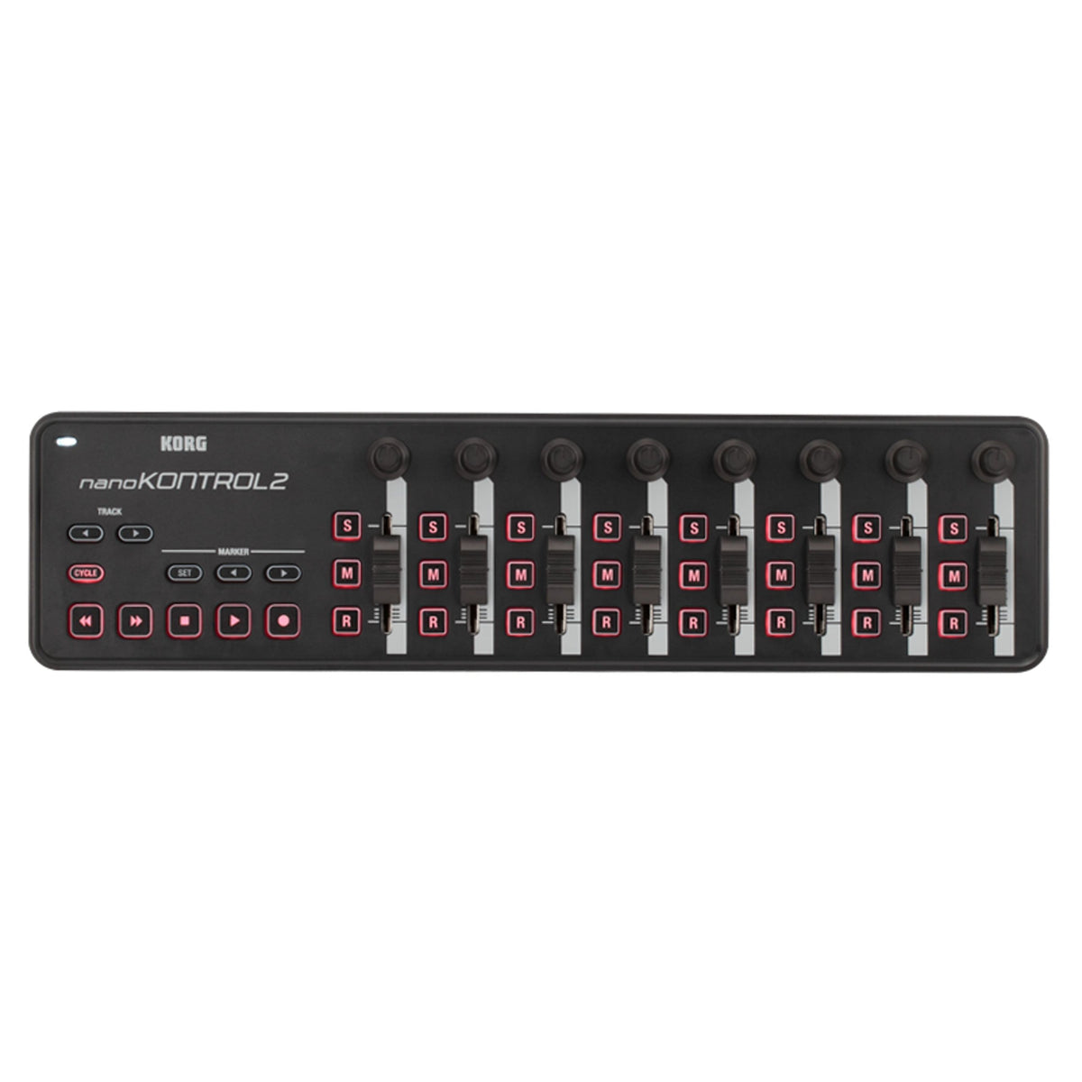 Korg nanoKONTROL2 Slim-Line USB Control Surface, Black