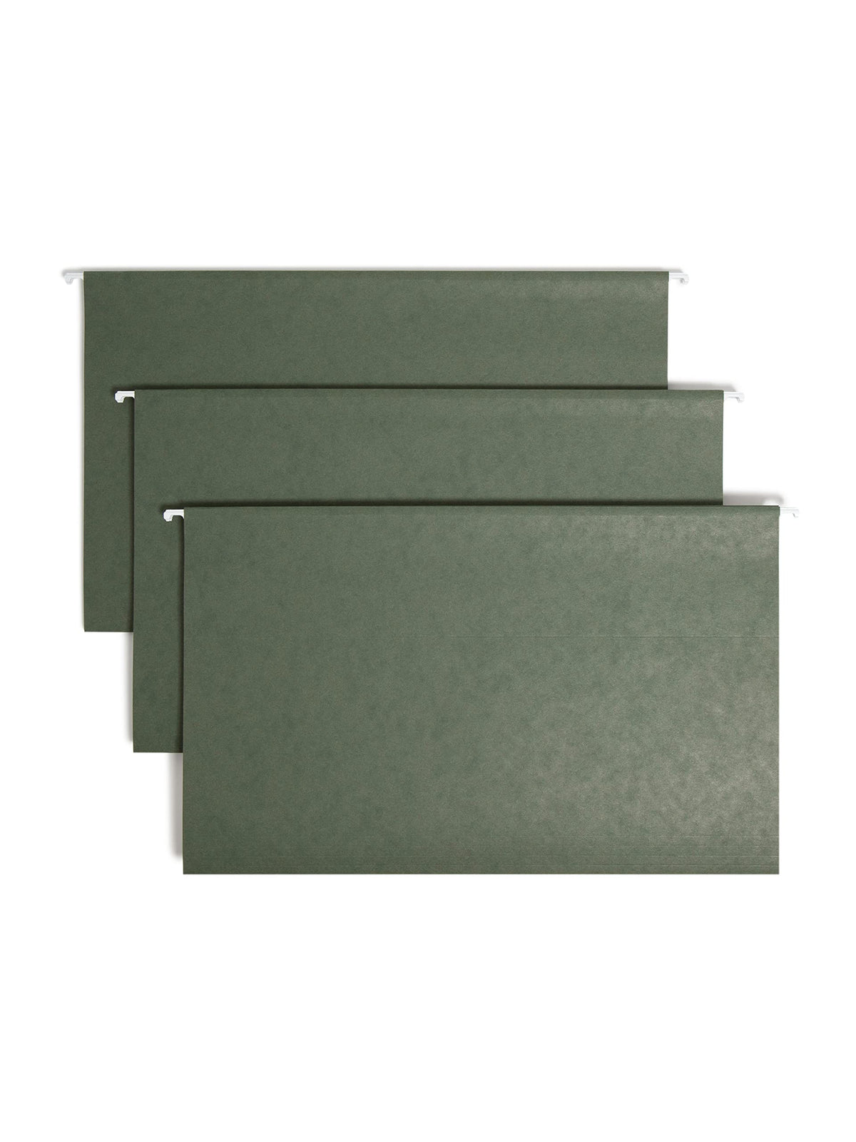Smead Hanging File Folder with Tab, 1/3-Cut Adjustable Tab, Legal Size, Standard Green, 25 per Box