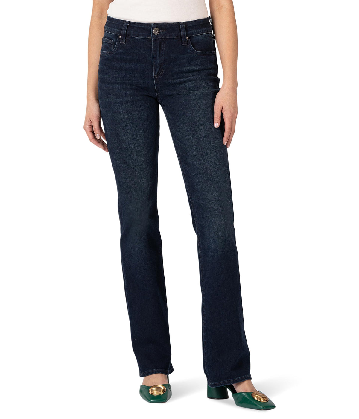 KUT from the Kloth Womens Natalie Mid Rise Flare Leading Size: 12 Inseam: 33