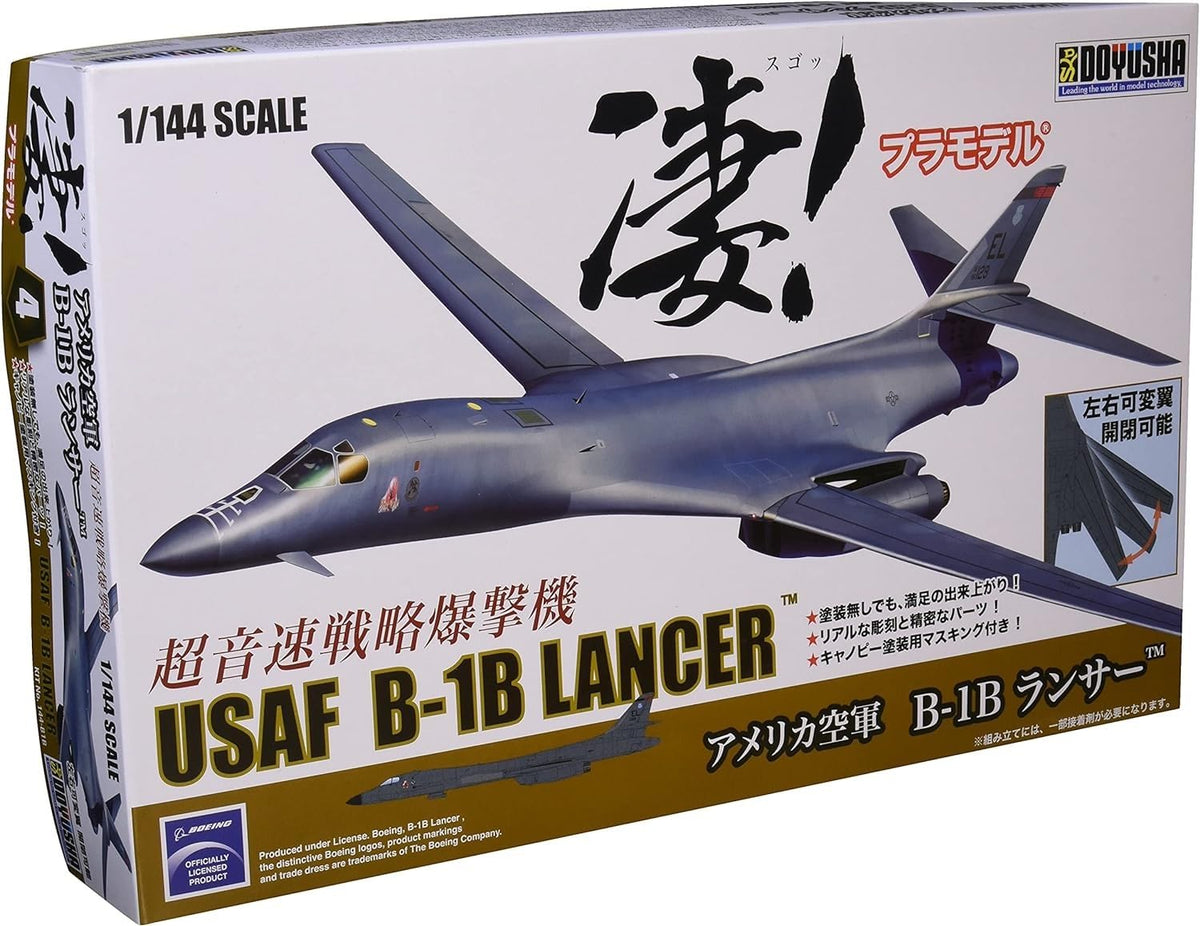 Doyusha 1/144 Super! US Air Force B-1B Lancer Plastic Model No. 4 Color Coded Plastic Model