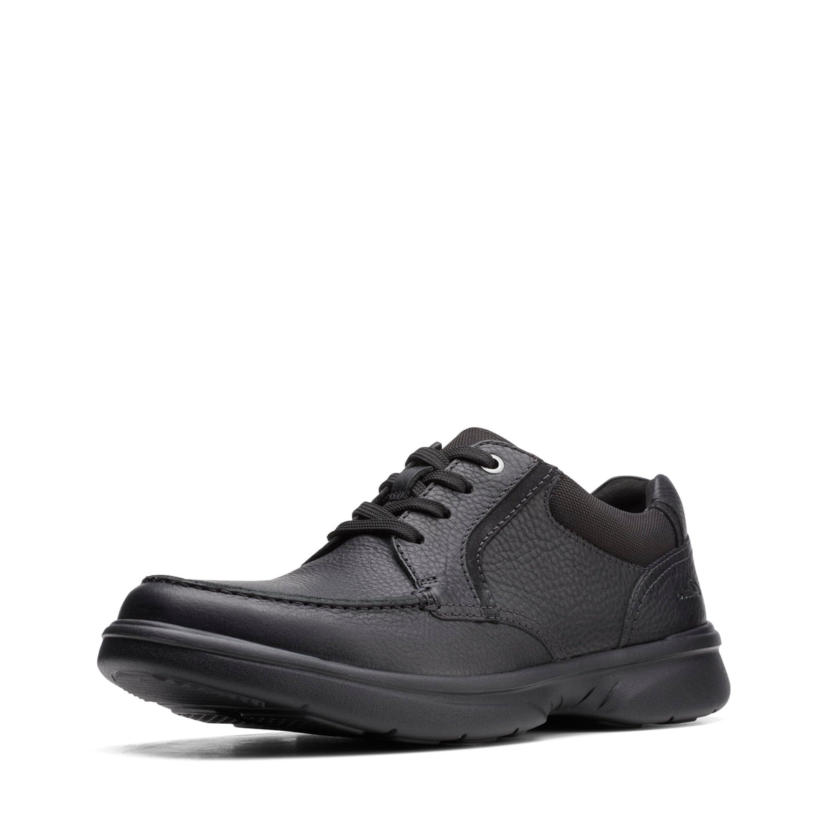 Clarks Men's Bradley Vibe Oxford, Black Tumbled Leather, 10