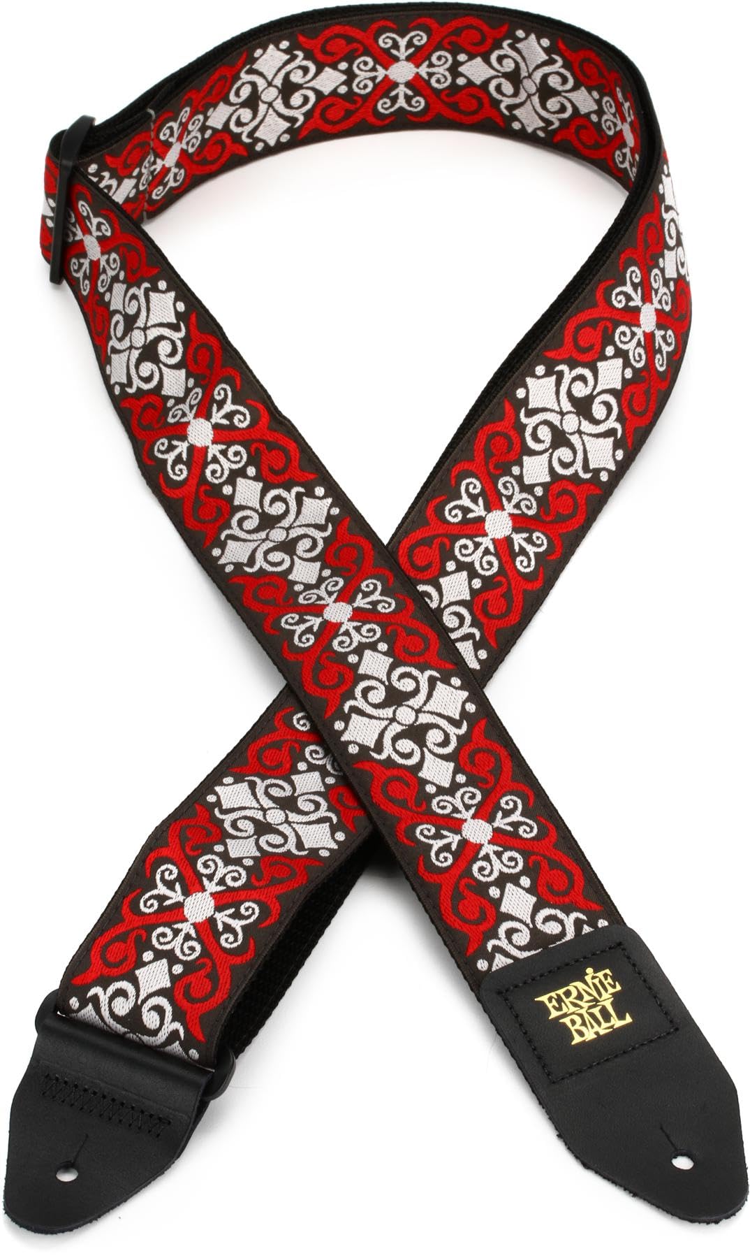 Ernie Ball Classic Jacquard Guitar Strap/Bass Strap - Red Trellis